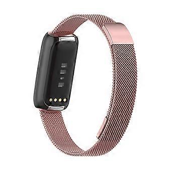 Quick Release Stainless Steel Bands Breathable Adjustable Replacement Wristband for Fitbit Luxe/Spec