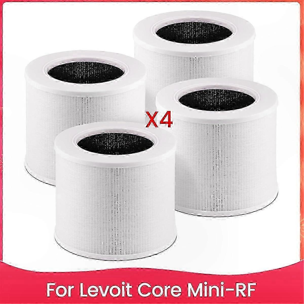 4-Pack Replacement Filters for Mini Air Purifiers-Compatible with Core Mini Models