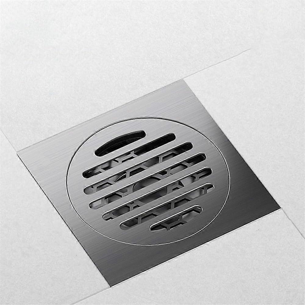 Brass Floor Drain AntiOdor Fast Drainage Square Design for Bathroom and Kitchen Filter