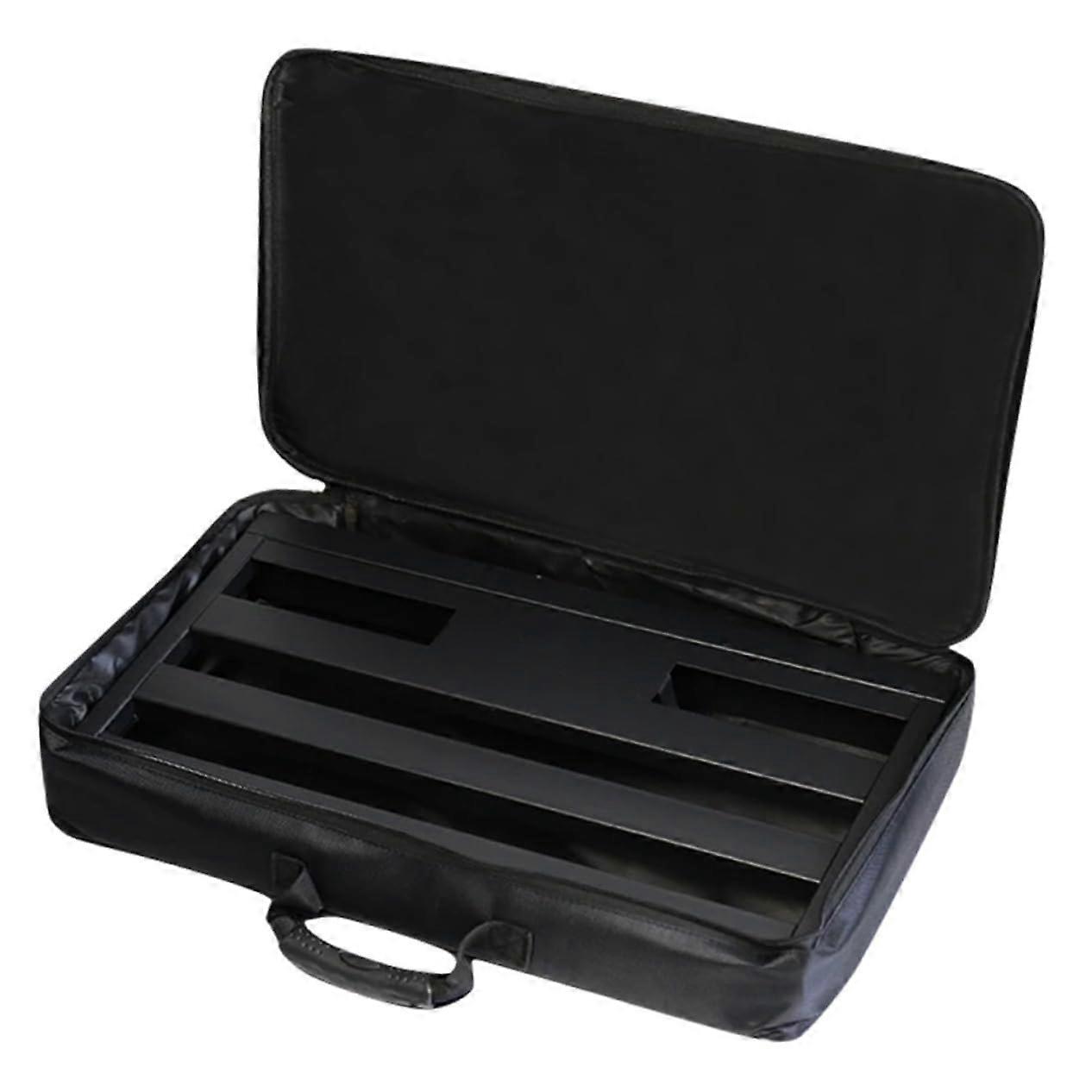 Waterproof Shockproof Guitar Pedalboard Case with Handle for Effects Storage and Organization