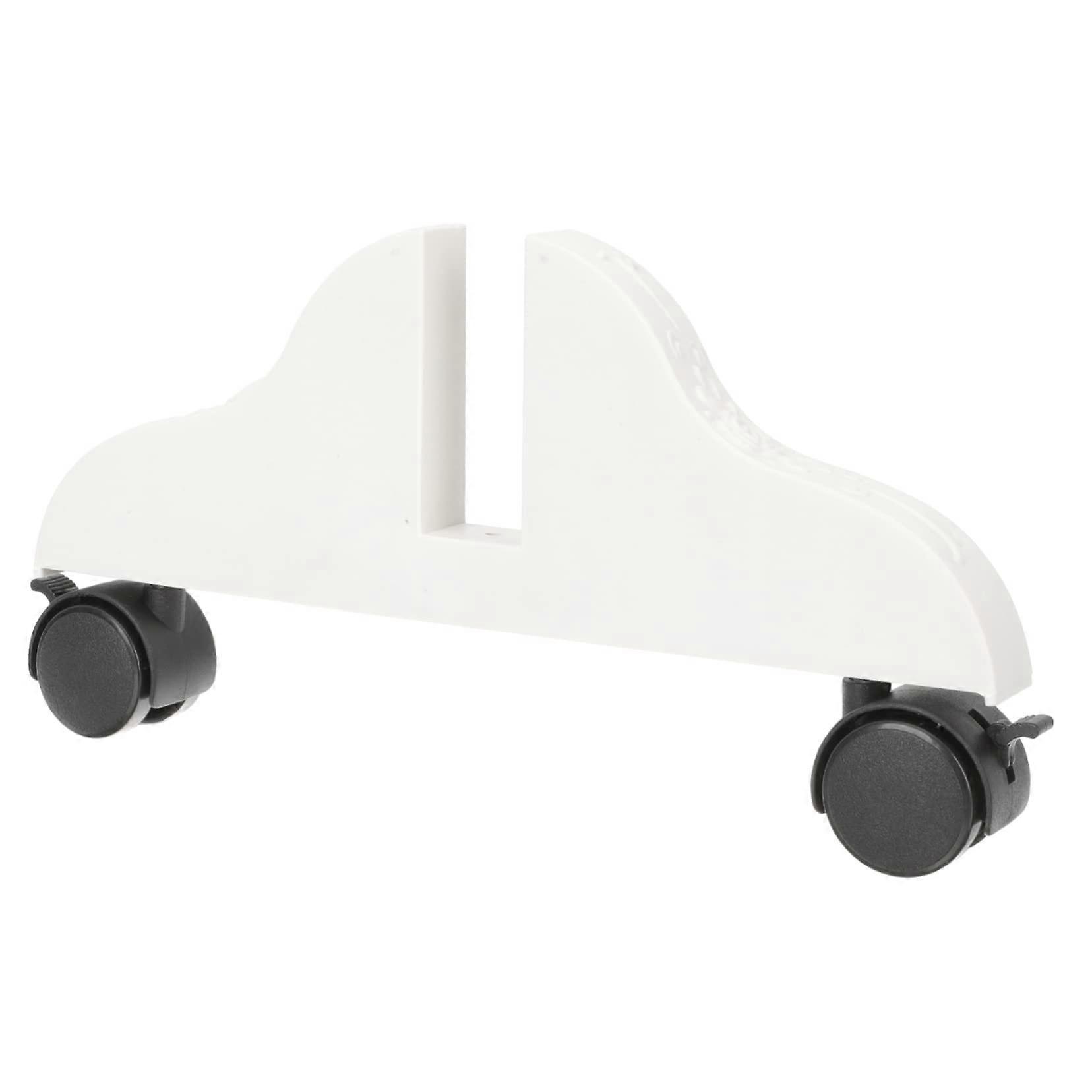 White Folding Room Divider with Wheels, Compact Privacy Screen for Office and Home