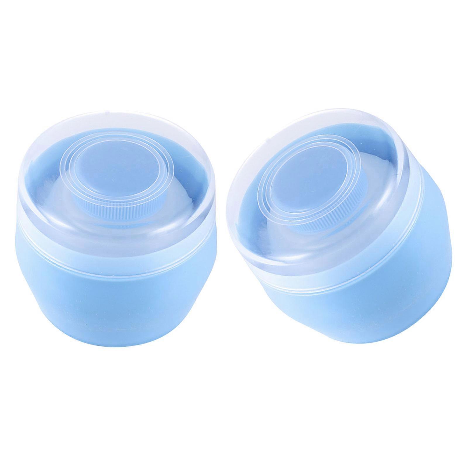 Blue Puff Set for Body Use with 10Pcs Portable
