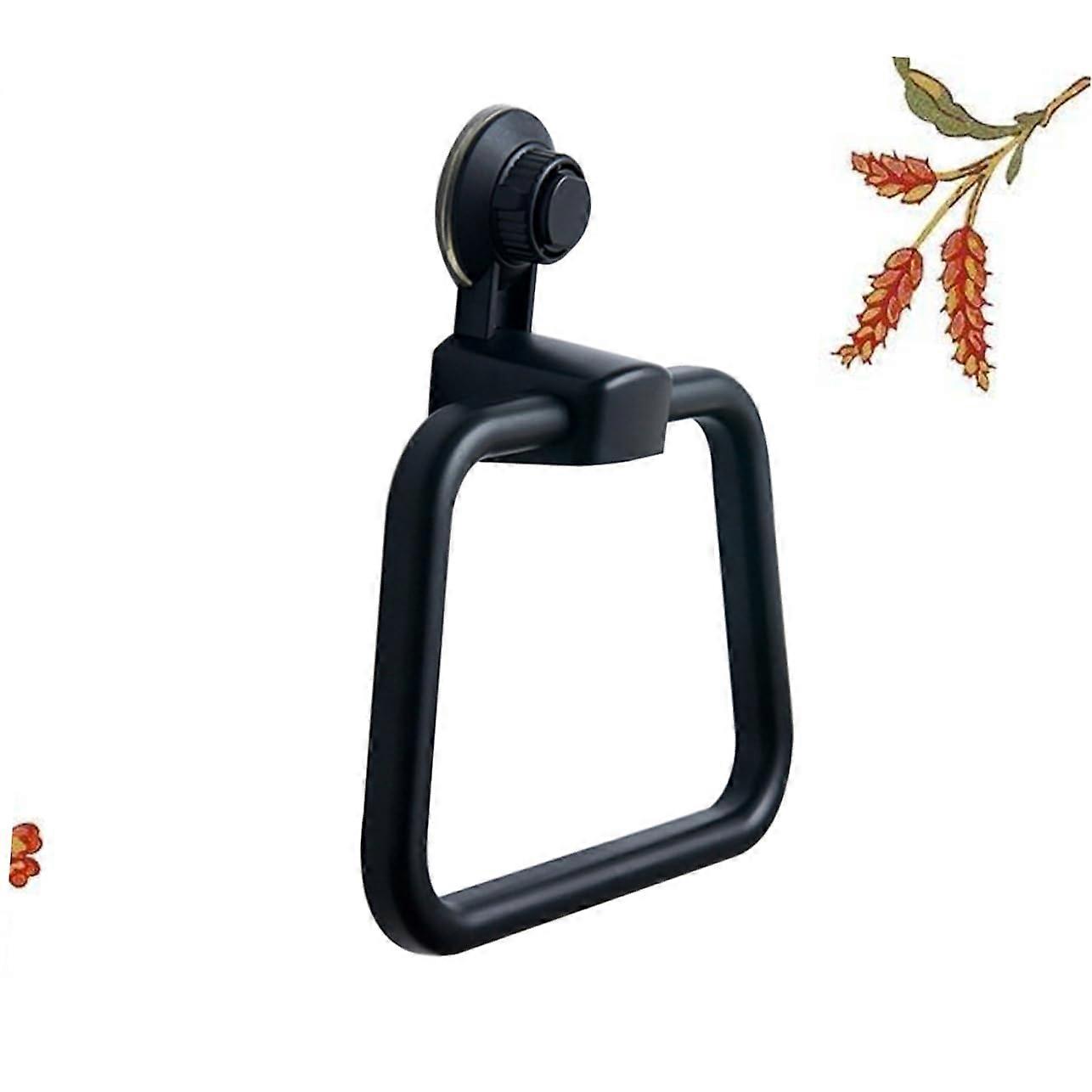 Suction Cup Hook Waterproof Oilproof No Drill Wall Hooks for Bathroom Kitchen Reusable Black