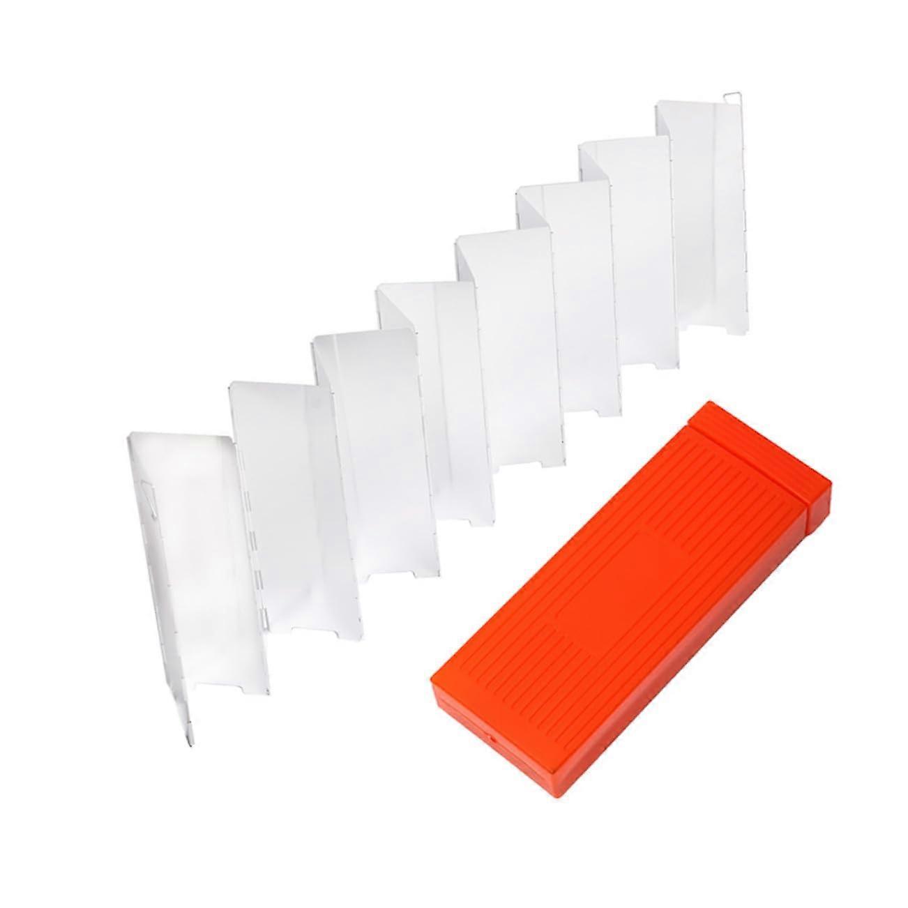 Foldable Aluminum Camping Stove Windscreen with Stable Peg Support for Hiking Picnic BBQ