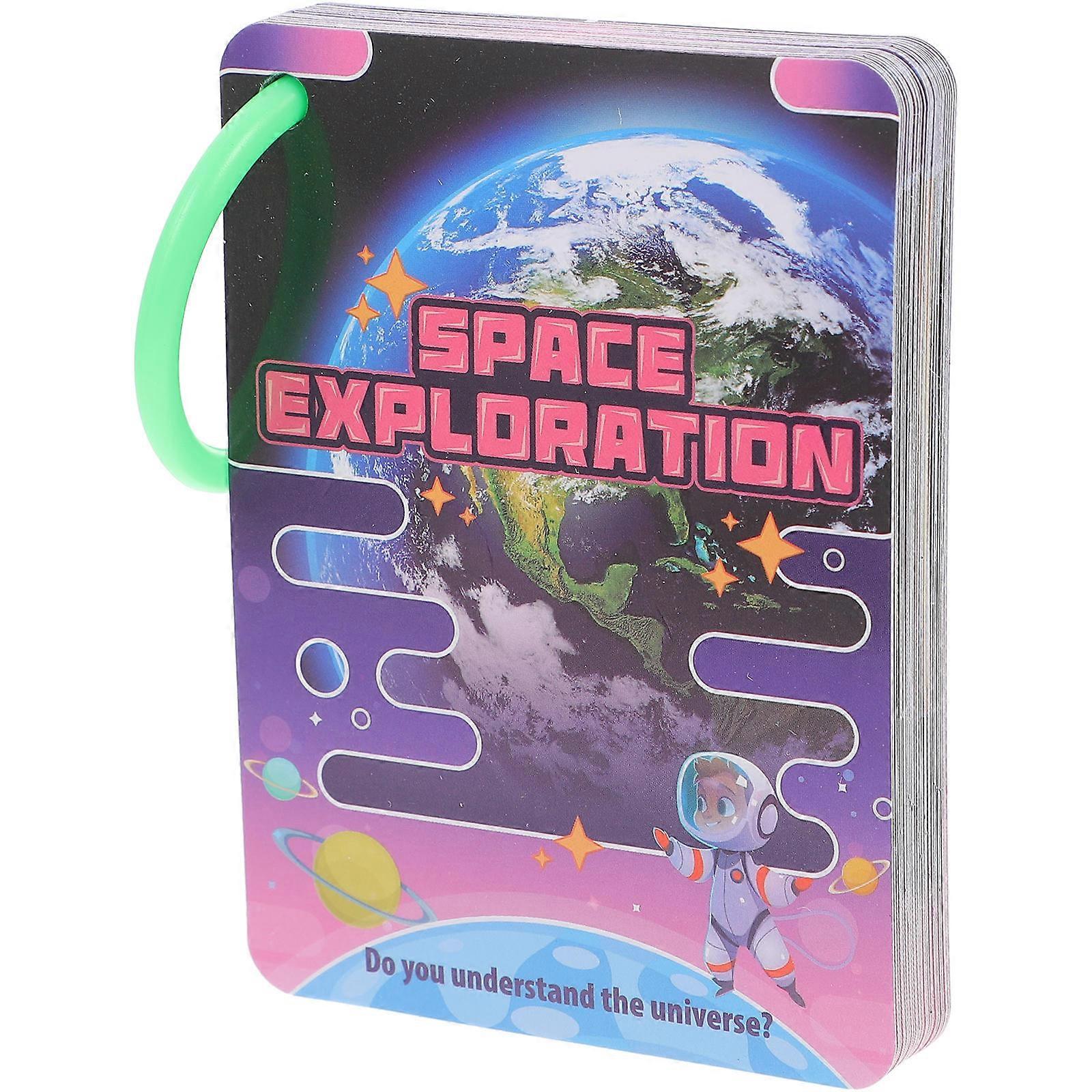 Space Planet Learning Cards for Kids Enlightenment 34Pcs Educational Flash Cards
