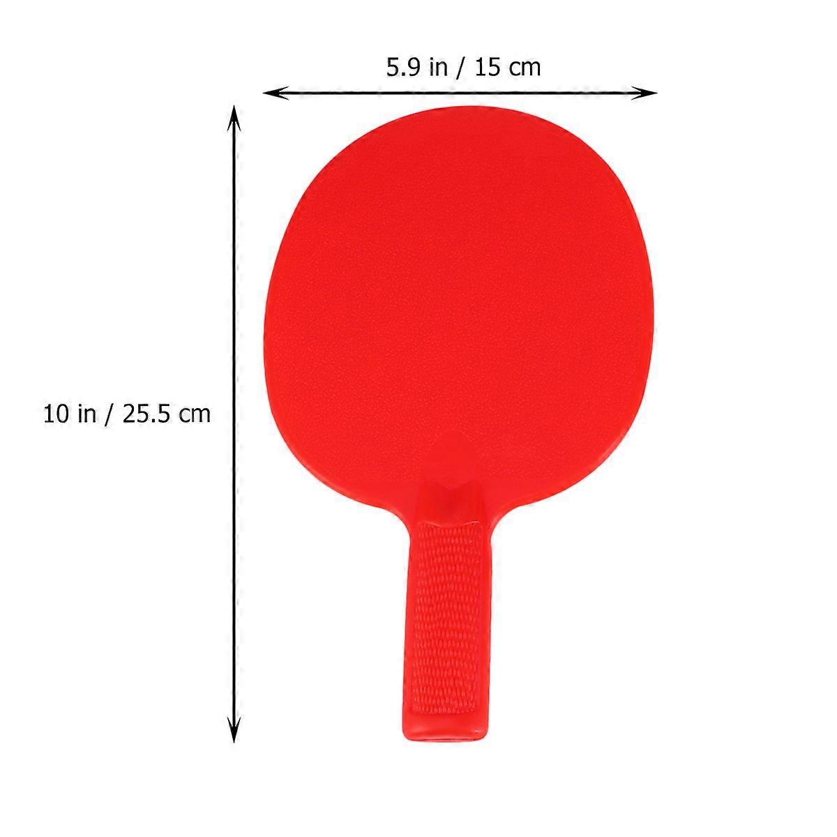 Plastic Racket for Kids Table Tennis Bats 1Pair Red for Practice