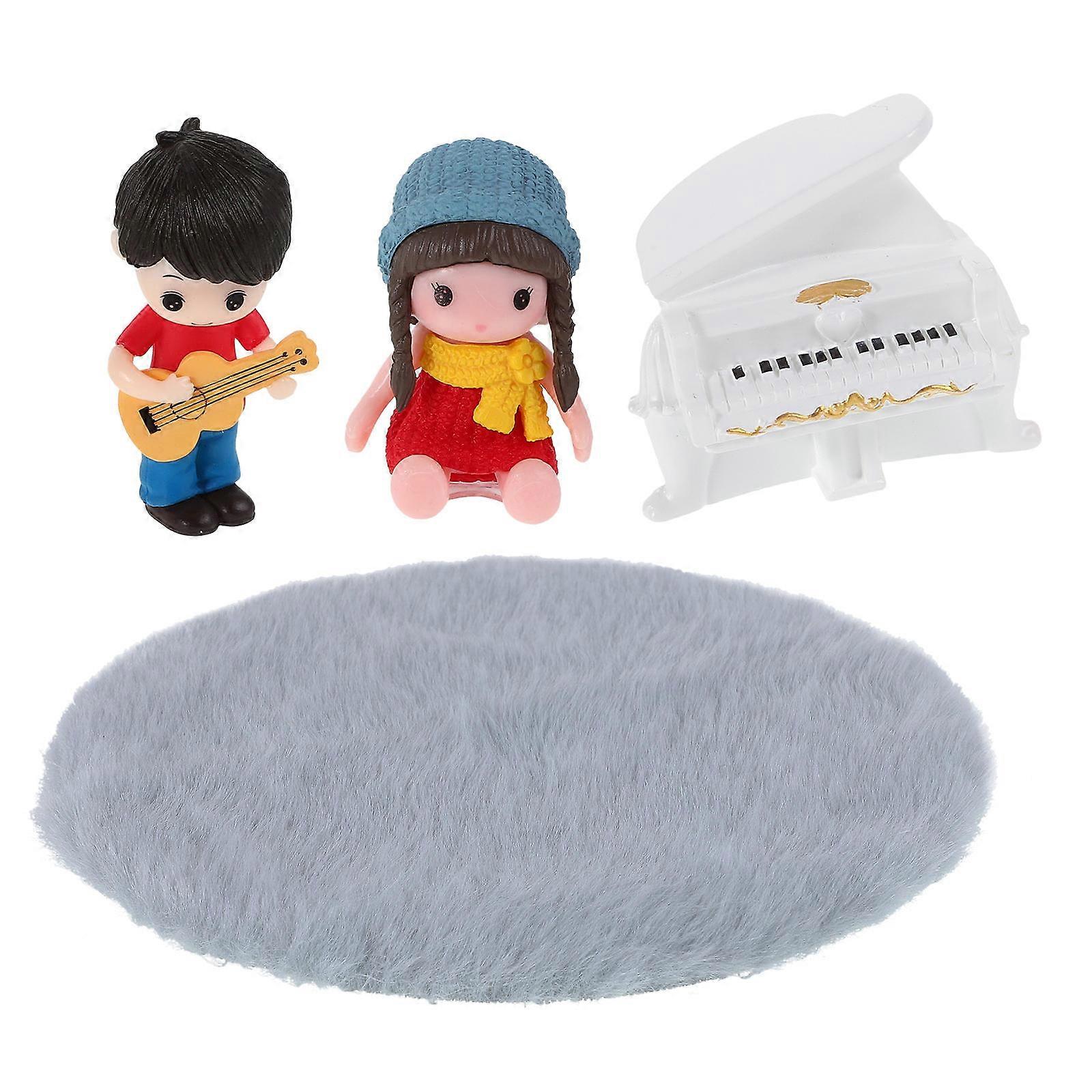 Desk Mini Piano Creative Resin Ornaments for 1Set Table Decoration