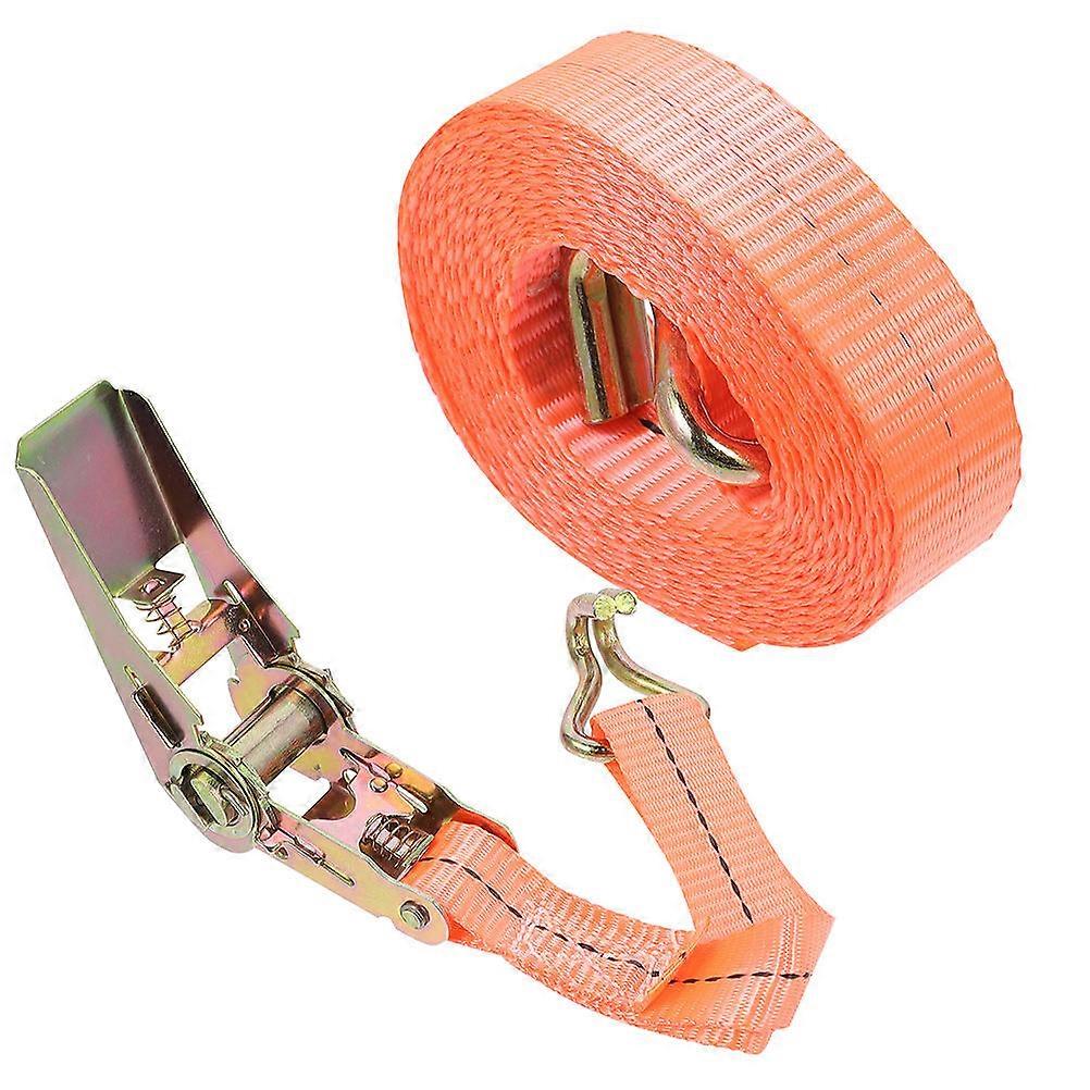 Ratchet Tie Down Strap for Cargo Securing 4Pcs Orange Straps