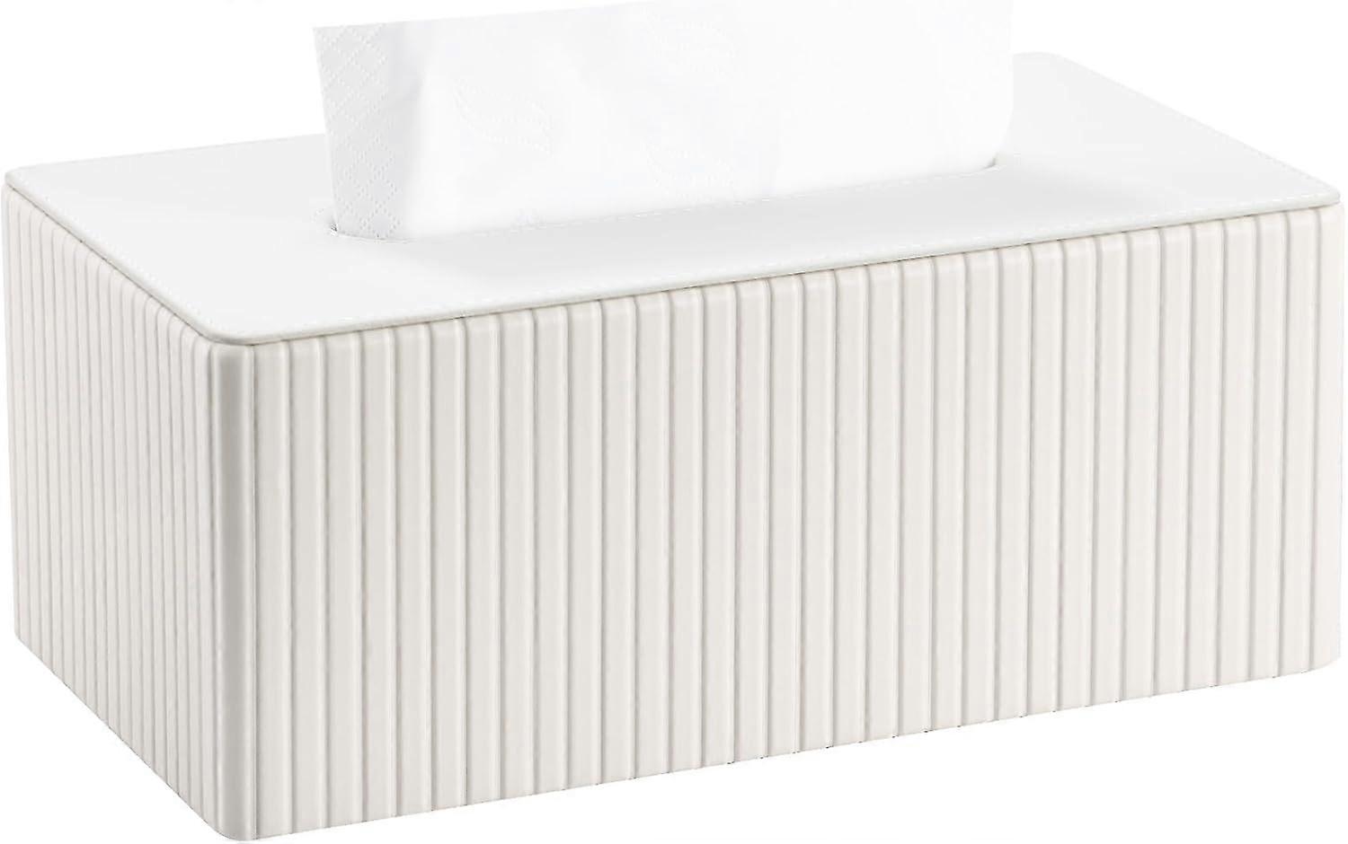 Leather tissue box, rectangular tissue box