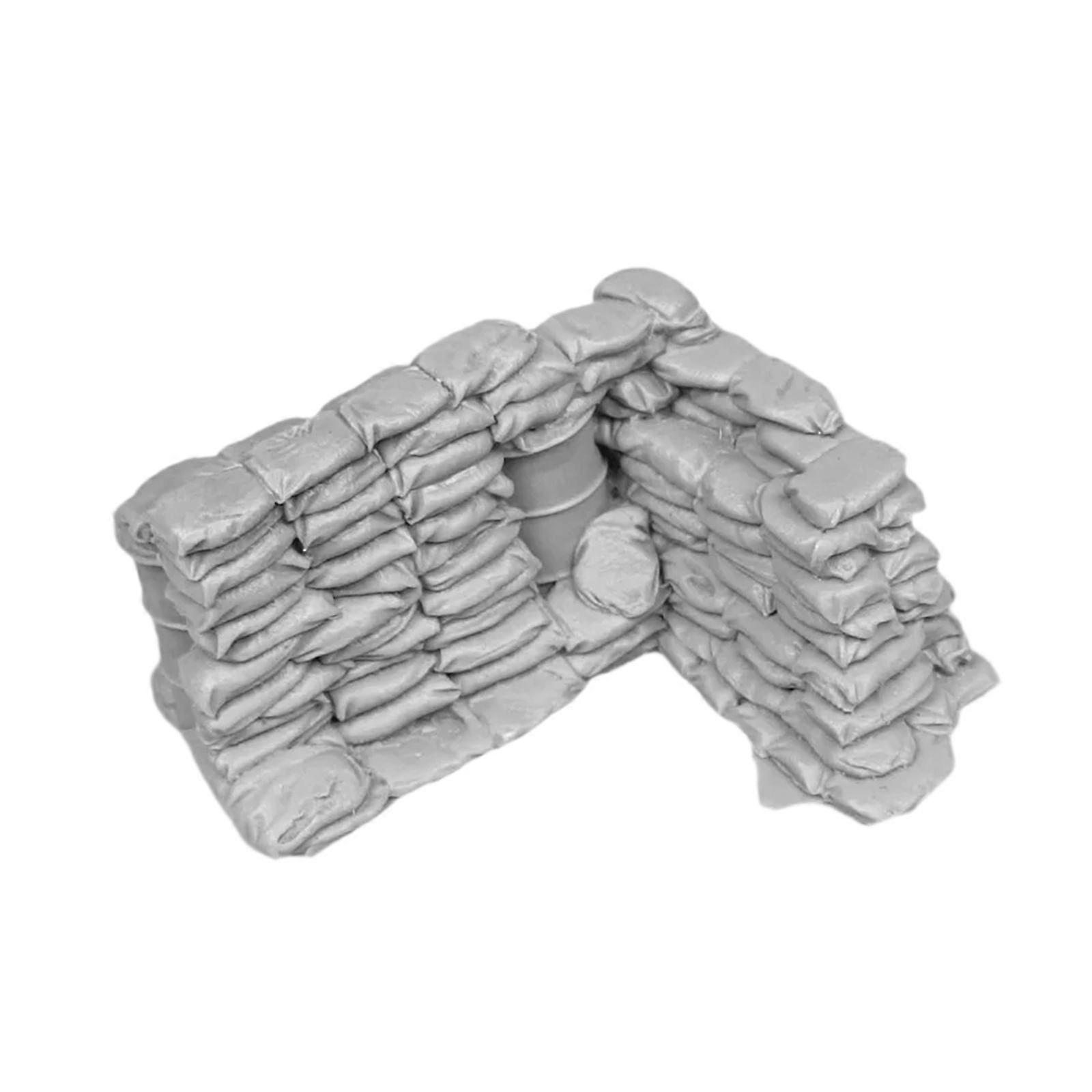 1:35 Scale Sandbag Wall Model Compact Creative Micro Landscape Decor Diorama