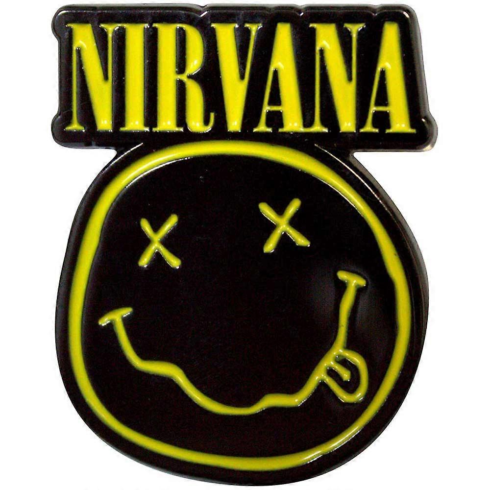 Nirvana Grunge Ansikte Cut-Out Pin Märke
