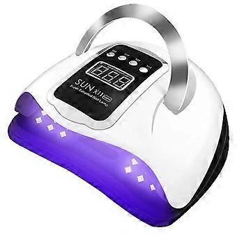 UV-LED-Nagelgellampe, 280 W, professioneller automatischer Trockner, 66 Lampen für schnelles Trocknen, großes LCD-Display, 4 Timer (10/30/60/99 s)