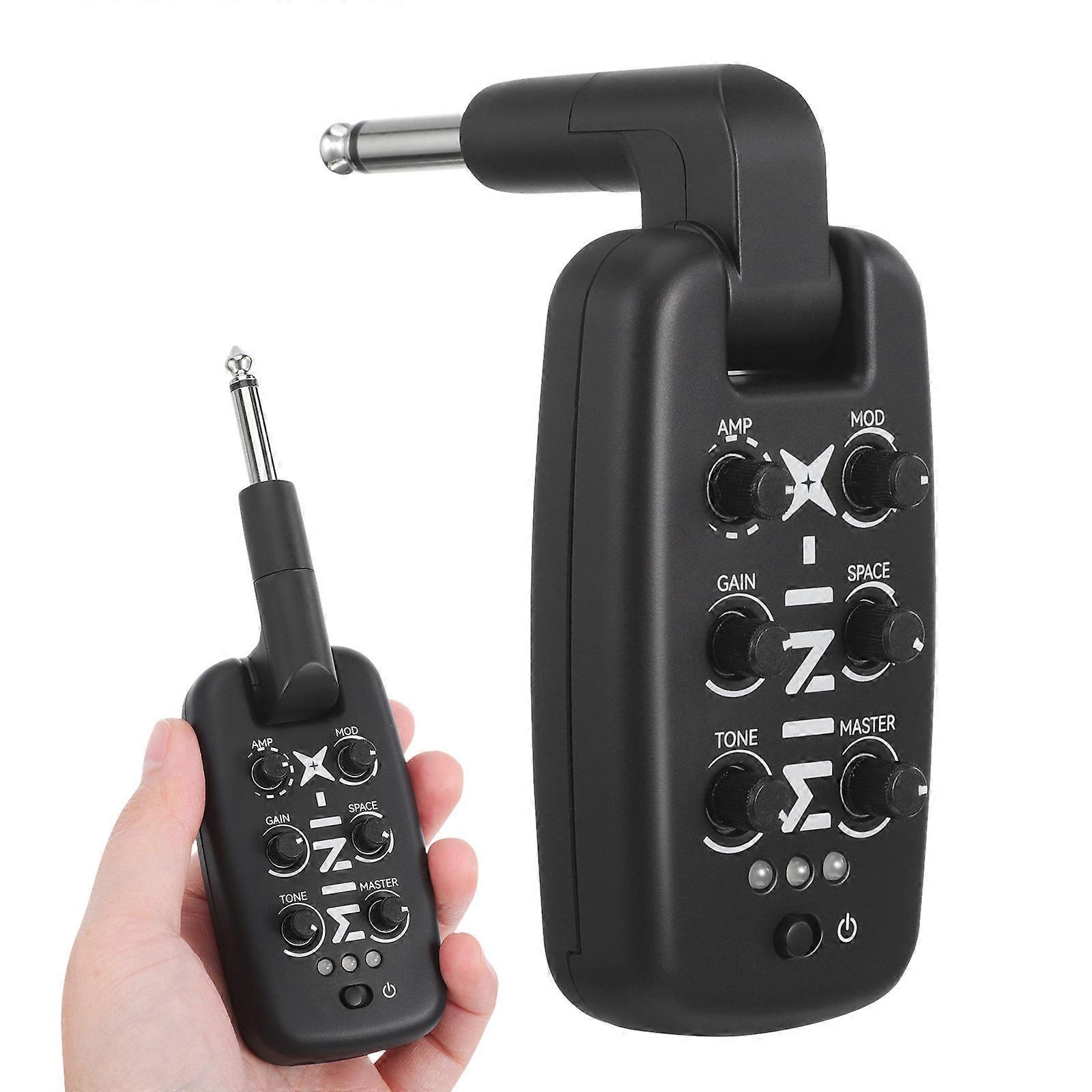 Electric Guitar Effects Processor with Portable Headphone Amplifier