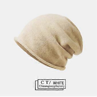 100% Women Cashmere Beanie Warm Soft Knitted Slouchy Beanies Wool Cap Hat,z