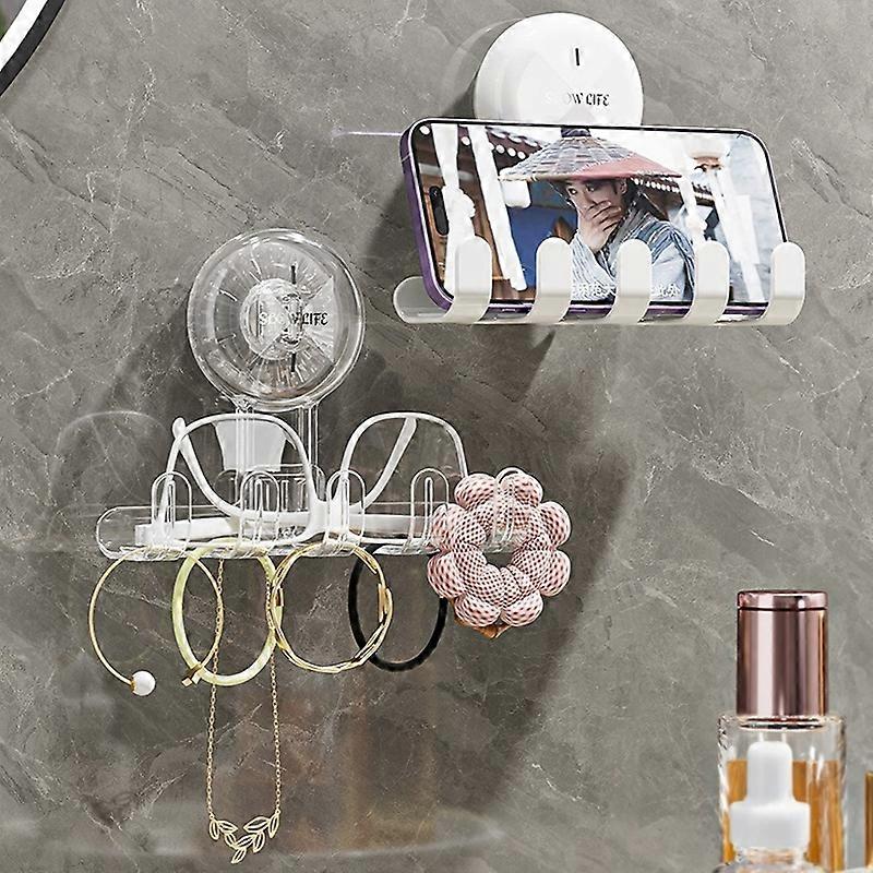 Multifunctional Household Suction Cup Hook Storage Rack Traceless Adhesive Hook