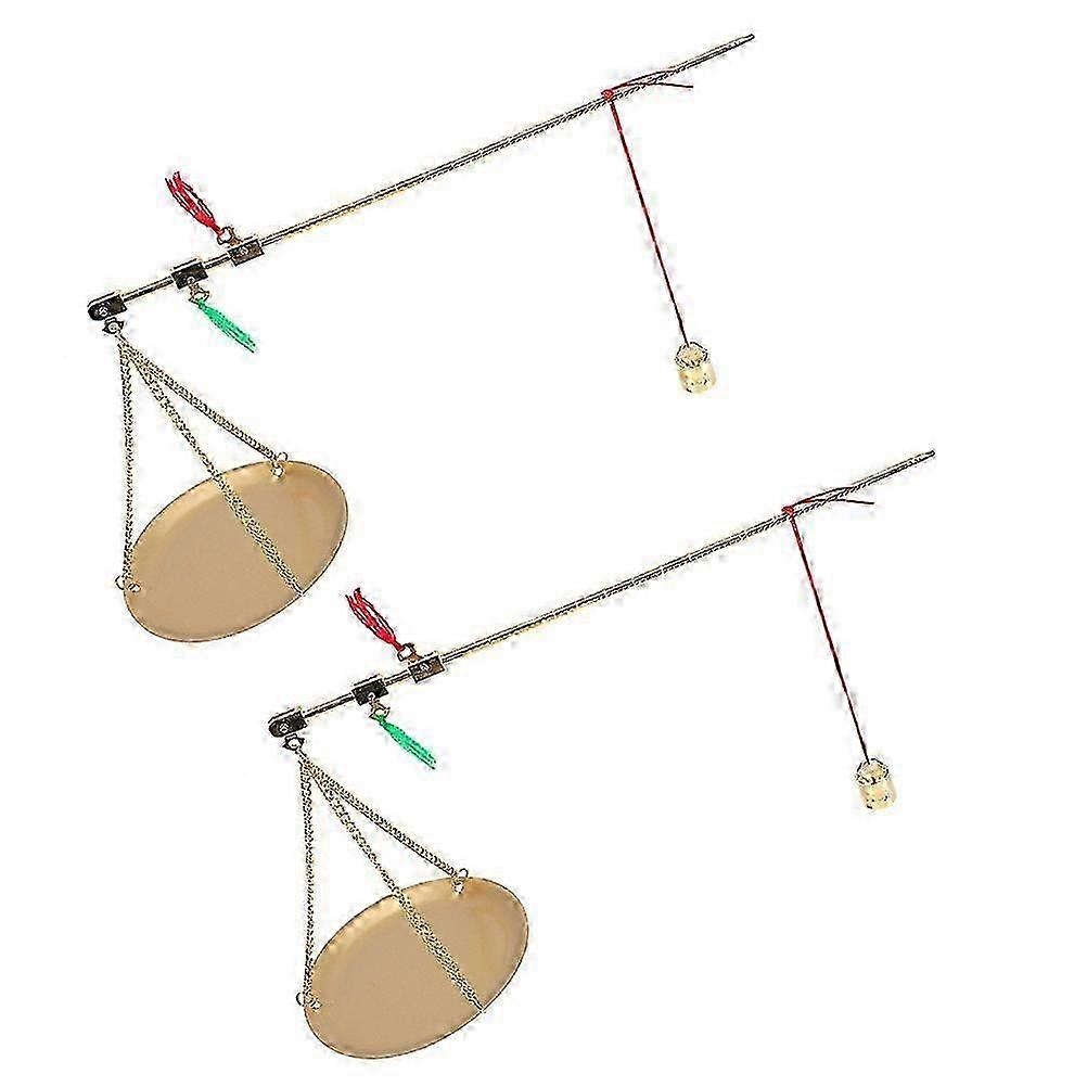 Chinese Herb Scale Handheld Copper Scale for Precision Weighing 2Pcs