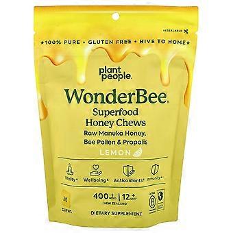 Plant People, WonderBee®, Superfood Honey Chews, Lemon, UMF 12+, MGO 400+, 30 Chews