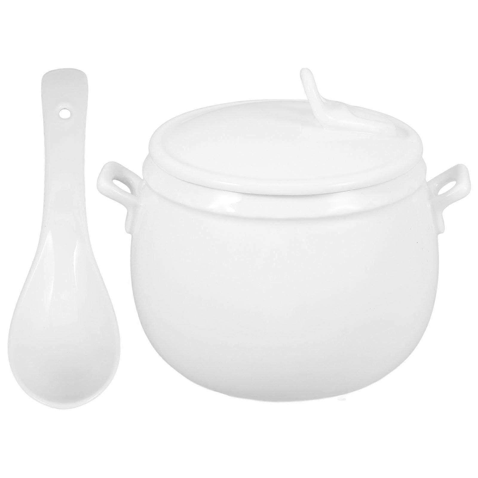 Stew Pot Ceramic Bowl for Baking 1Set Multi-Function Kitchen Supply