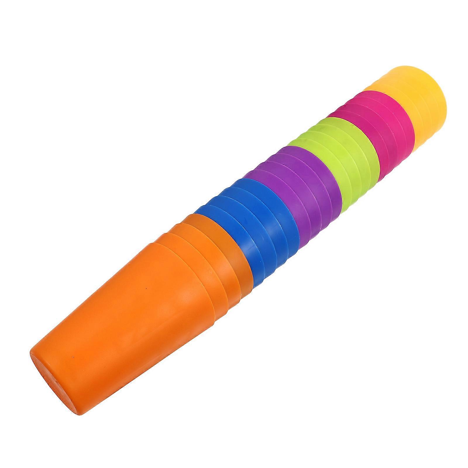 Assorted Color Plastic Bear Cup for Beverage Use 24Pcs