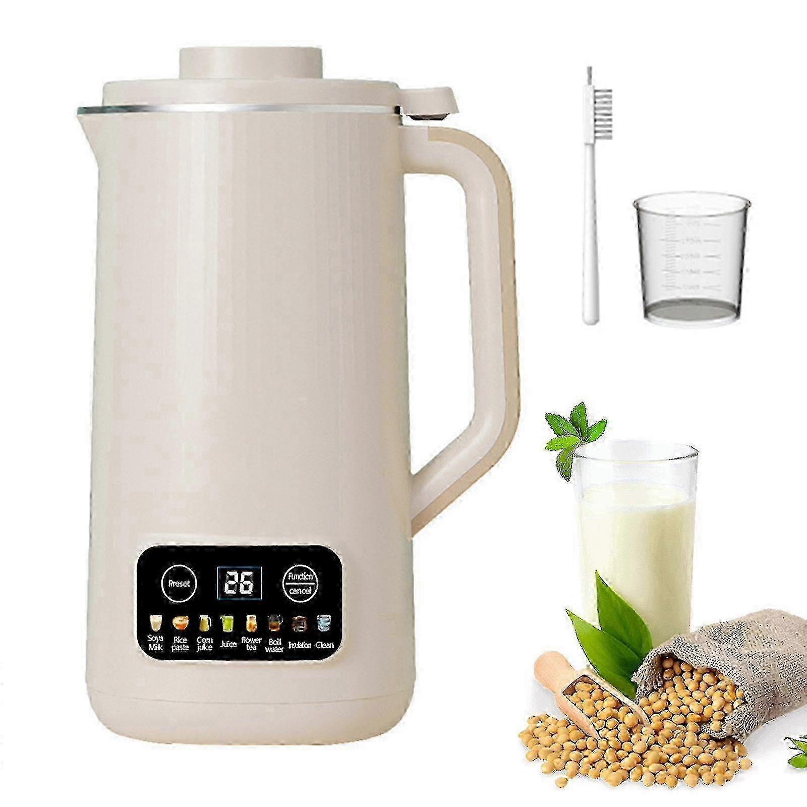 Automatic Multi-functional Nut Soy Milk Maker Machine, 20 Oz with Delay Start, Keep Warm & Self-Cleaning Functions