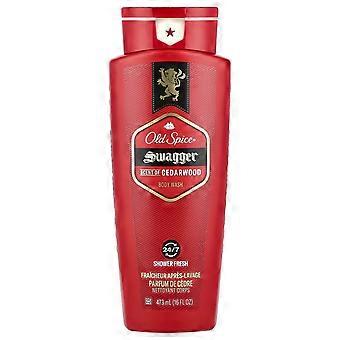 Old Spice, Swagger dusjsåpe, sedertre, 473 ml, 3-pakning