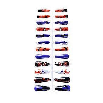 Nail Art Sheets 24 Pieces Halloween Painted Removable Nail Sheets And Face Glue FASTXM