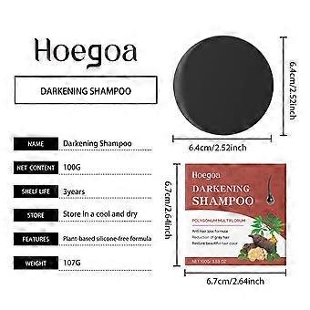 Hair Darkening Shampoo Bar, Daily Scalp Cleansing for Shiny Smooth Hair, Natural Hair Care Darkening Soap