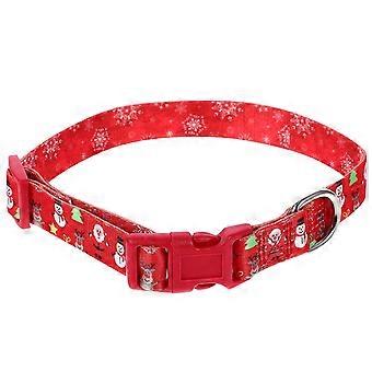 Small Dog Collar Christmas Collar Adjustable Pet Dog Collar Xmas Necklace Collar