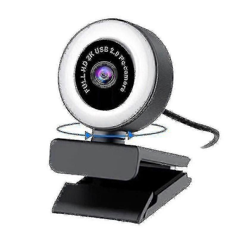 5mp Hd Webcam With Microphone Led Web Camera For Computer Pc Video Recording Webcams Auto-focus