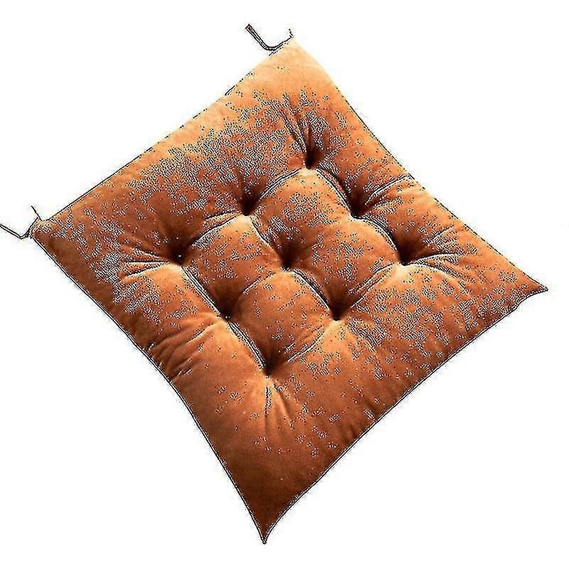 Square Chair Thickened Solid Color Plush Cushion