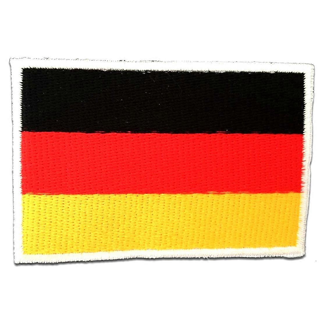 Patch / Iron-on Patch - Germany Flag Flag Country - Red - 7.5 x 4.8 Patch