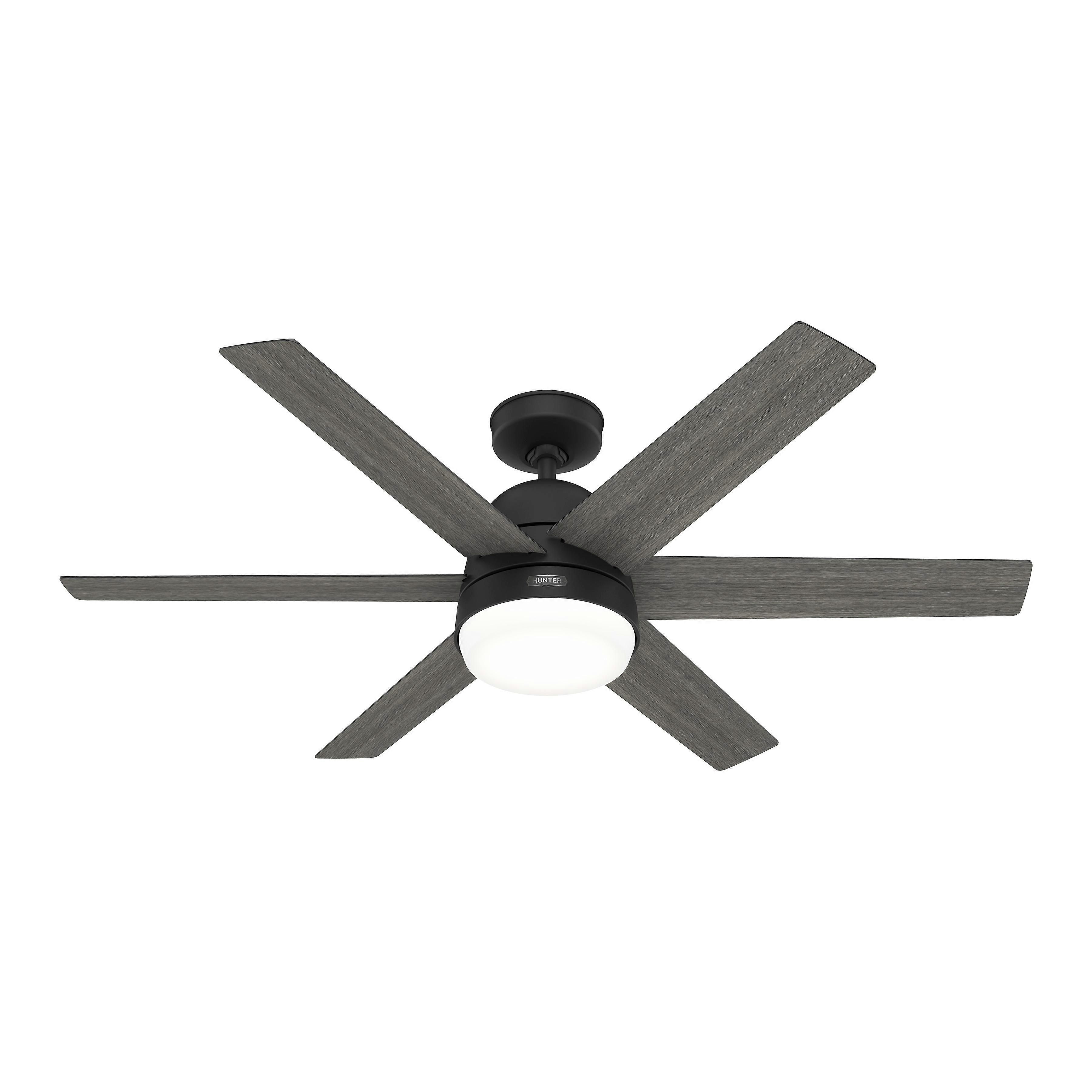DC Ceiling Fan Arete Black with Light & Remote Control