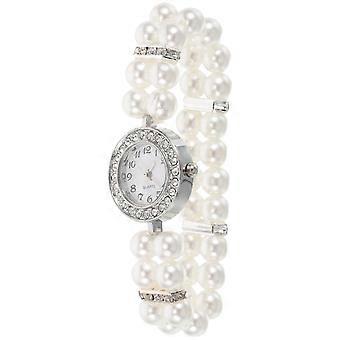 Perlenuhr Armband Für Frauen Mit Strasssteinen Für Weihnachtsfeiern Und Vintage Mode Zierliche Manschette Geschenk Favor Zubehör