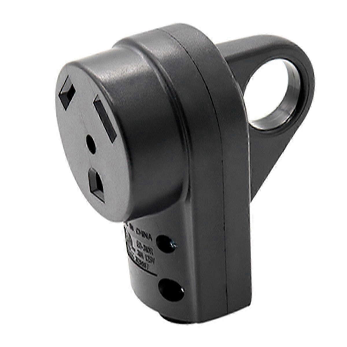 Black Replacement Plug, 125V 30A, For RV Use