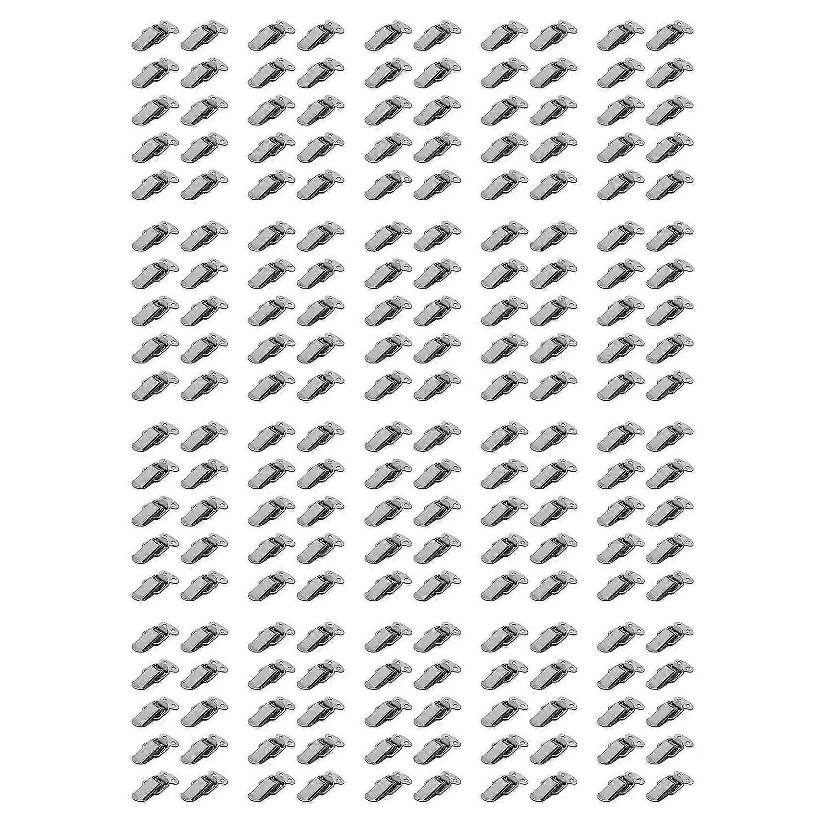 200Pcs Cabinet Spring Loaded Iron Straight Loop Toggle Latch 45Mm Length