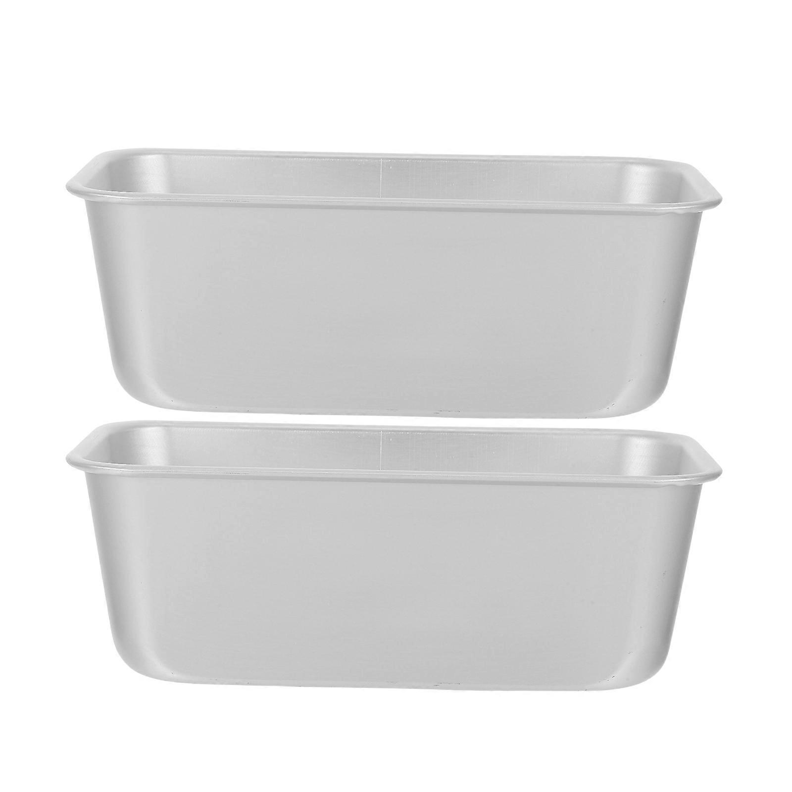 2pcs DIY Rectangular Kitchen Baking Mold Nonstick Toast Mold Cake Sandwich Box