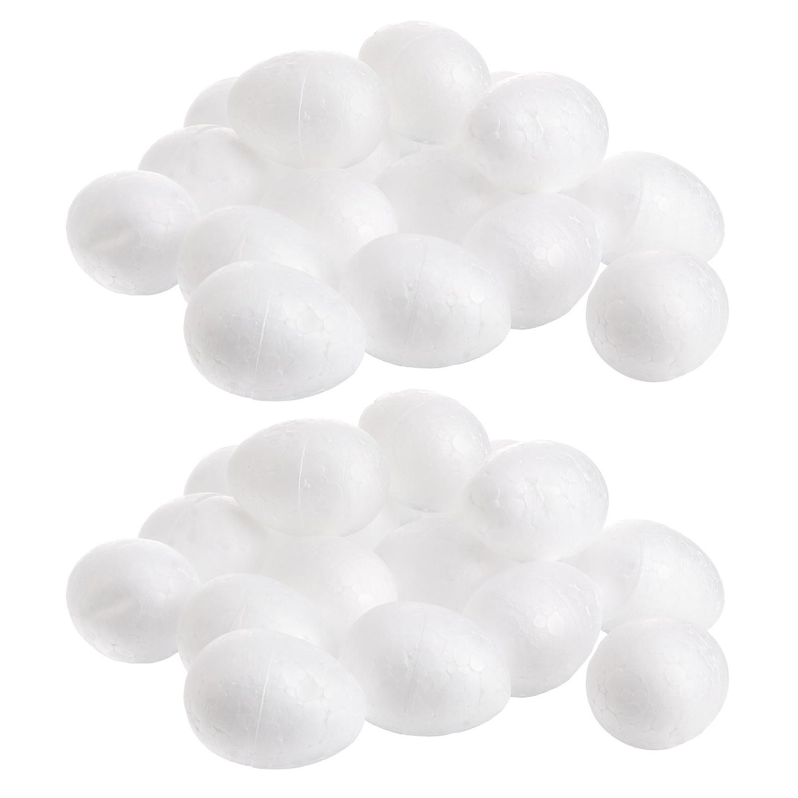 50pcs 3.5cm Durafoam Eggs  DIY Easter Egg Crafts Eggs