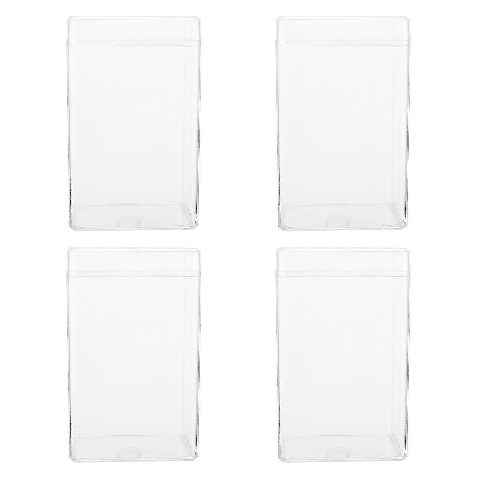 Acrylic Storage Case Display Box for Decoration Transparent 8Pcs
