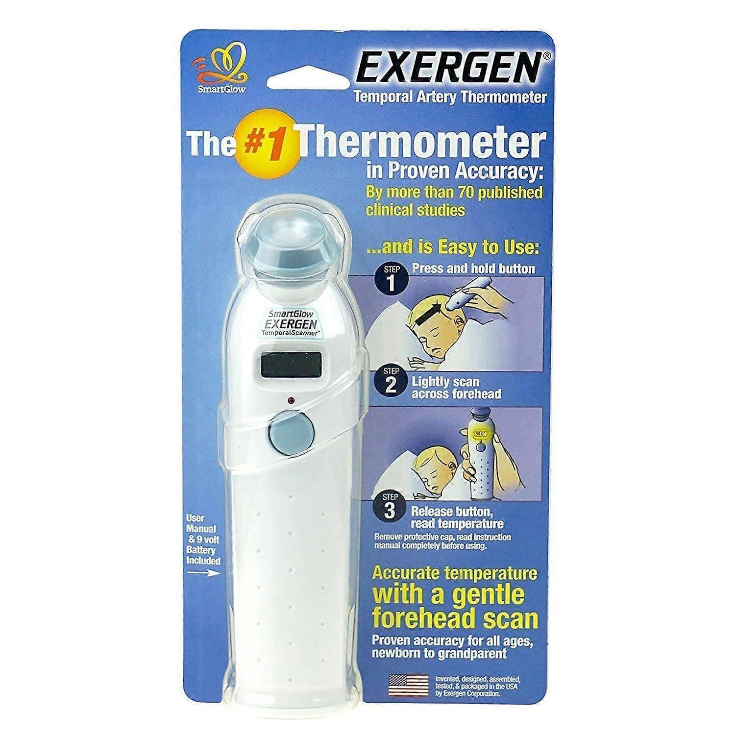 Temporal Contact Thermometer Temporal Probe Handheld w/ 9V
