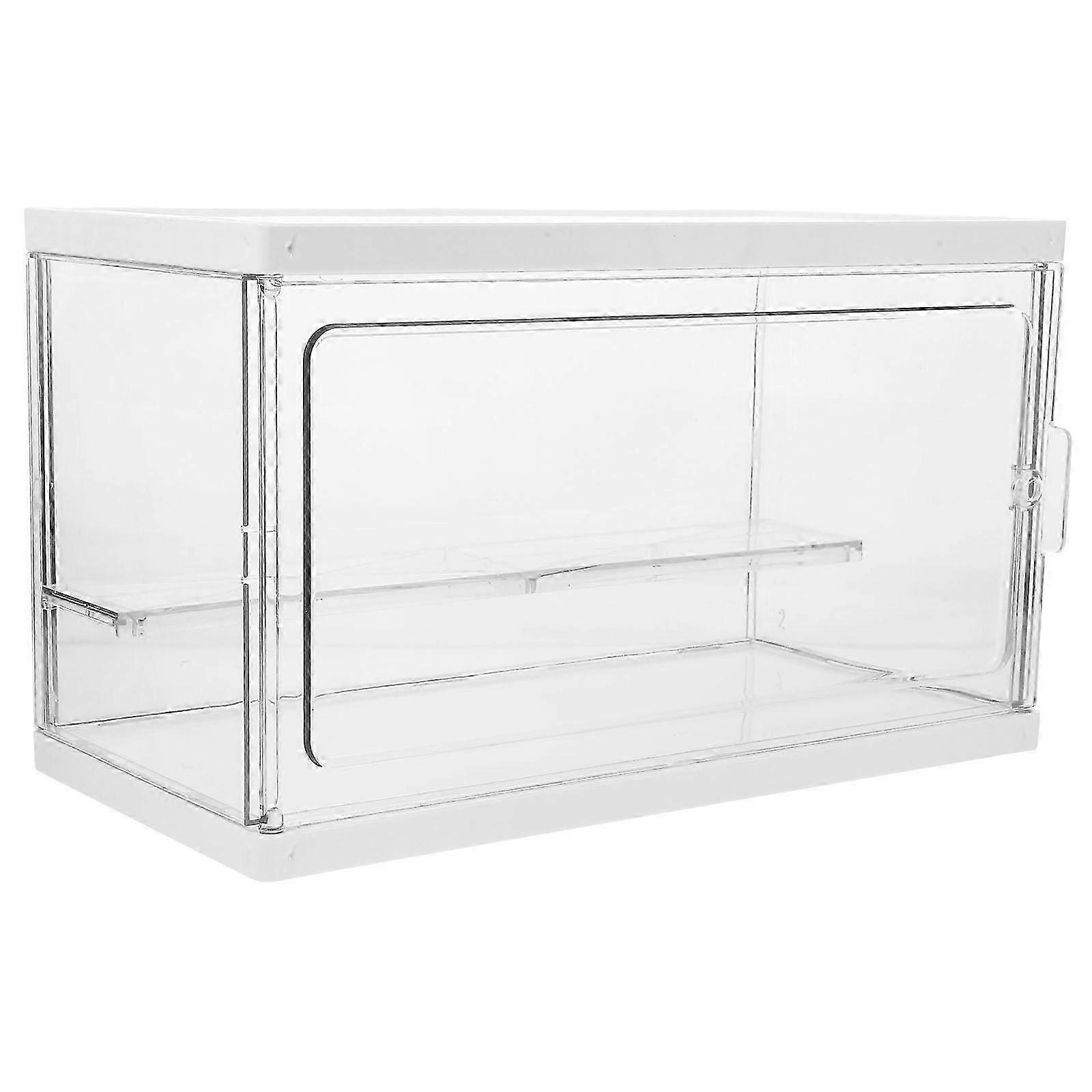 Pet Clear Display Case compatible with Storage Featuring 2-Layer Countertop Display Box