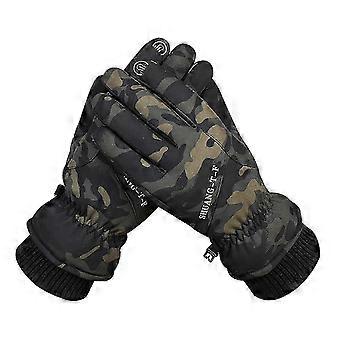 Winter Thermal Gloves for Men Women, Windproof Water Splash-proof Skidproof Gloves with Conductive Fingers for Phone Use, Elastic Cuff, Soft Inner Lin