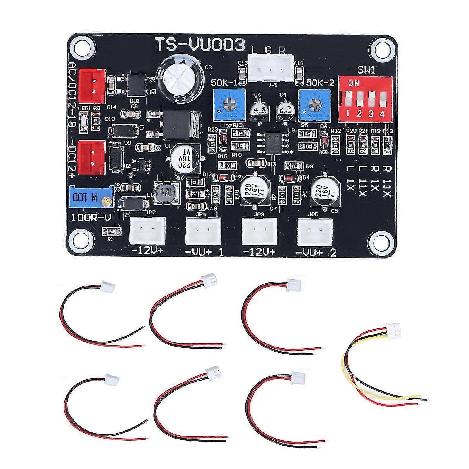 TS VU003 VU Meter Driver Board Adjustable VU Meter Driver Panel Backlight Driver Module DB Power Amplifier 100mA