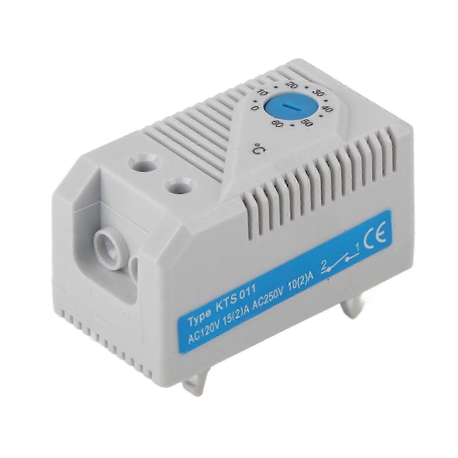1Pc 0-60 Adjustable Electric Mechanical Thermostat Temperature Controller Switch (Blue Button)
