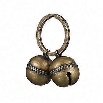 Pet Collar Bells 2-Pack, Medium Size Copper Cat Dog Bells, Extra Loud for Wildlife & Bird Protection