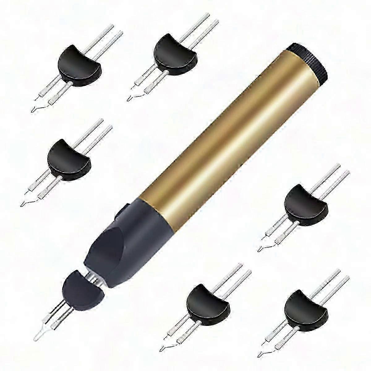 Cordless Thread Burner Pen with 5 Replacement Tips for Bead Weaving & Stringing Finishing