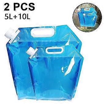 qopn706 Collapsible Water Container, BPA Free Plastic Water Carrier, Outdoor Folding Water Bag for Sport Camping Riding Mountaineer
