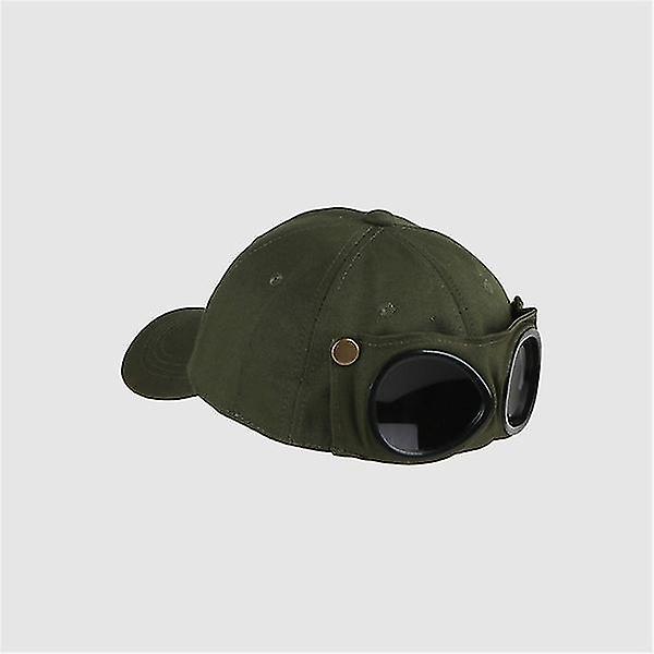Die trendige Brille Cap Female Baseball Cap Grün