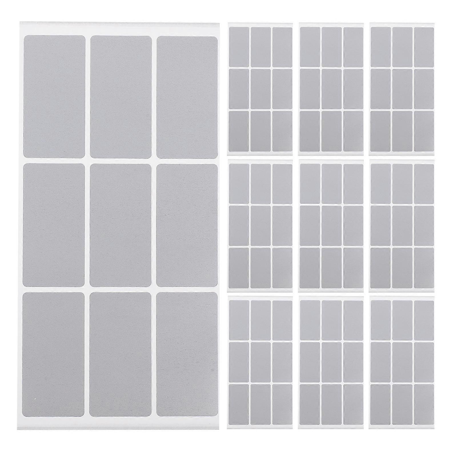 DIY Silver Scratch Off Stickers Rectangular for Raffle Games 40Sheets
