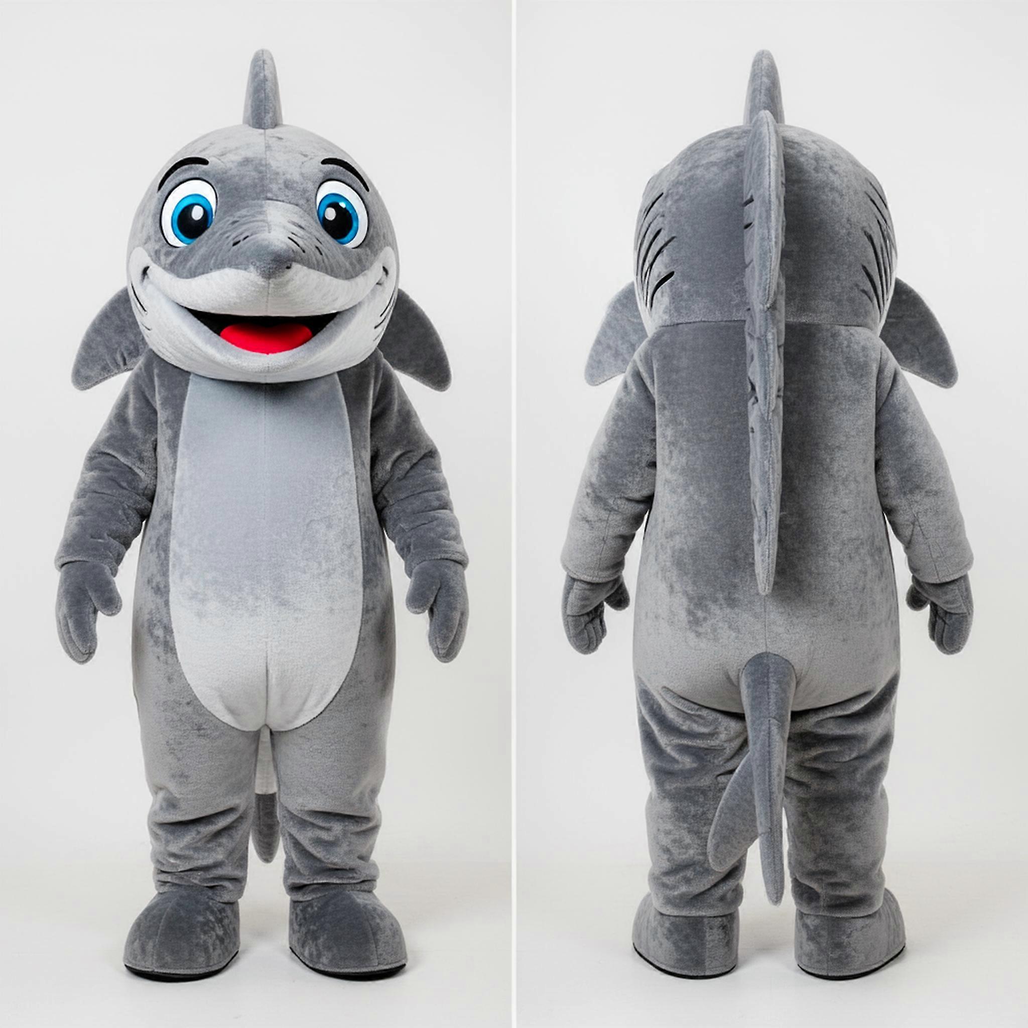 MASTICOT Gray Sleek Barracuda Mascot