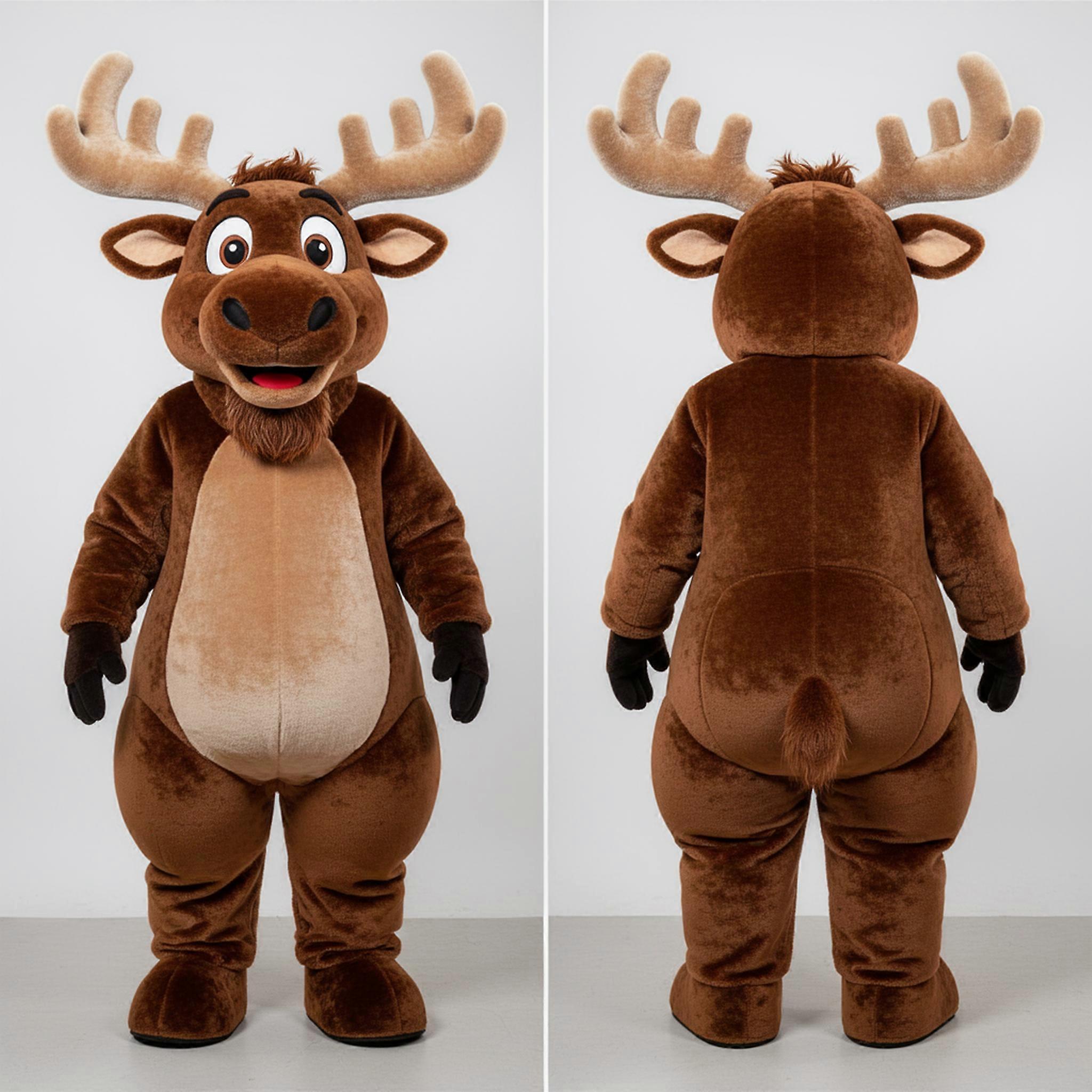 MASTICOT Brown Velvety Irish Elk Mascot